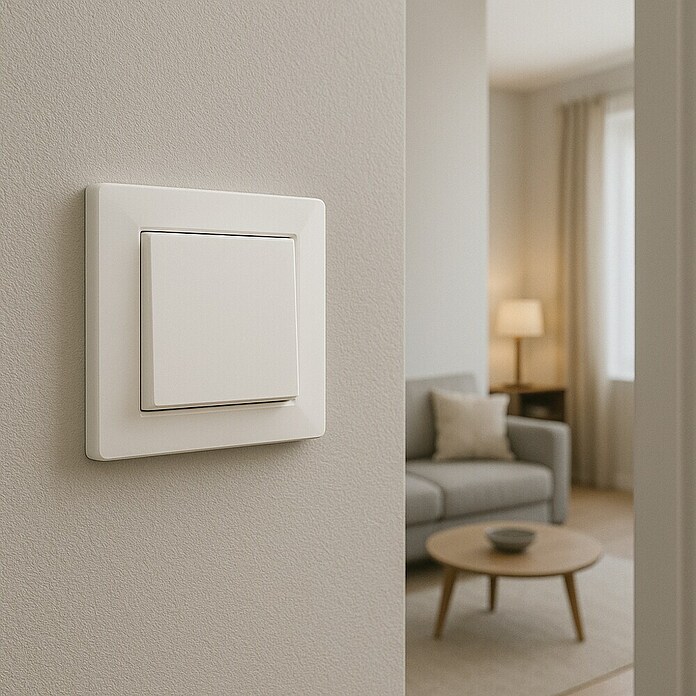 Simon 10 Pulsador (Blanco, Montaje en superficie, 10 A) | BAUHAUS