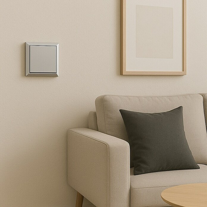 Fontini BF-25 Interruptor/Conmutador Monoblock (Aluminio, Plástico, En pared, 1 ud.)