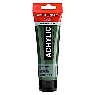 Talens Amsterdam Pintura acrílica Standard (Verde oliva oscuro, 120 ml, Tubo)