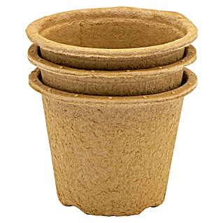 Nature Kweekpot (Ø x h: 10,5 x 8 cm, Hout, Bruin)