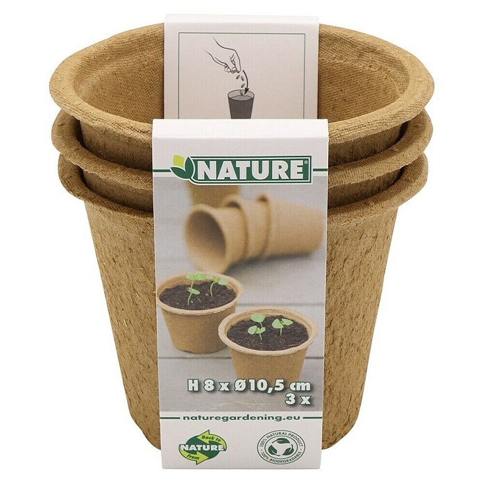 Nature Kweekpot (Ø x h: 10,5 x 8 cm, Hout, Bruin) | BAUHAUS