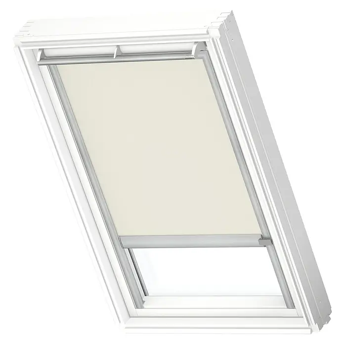 dakraamjaloezieën voor VeluX dakramen - verduisteringsgordijn - zilver aluminium frame (MK08, wit