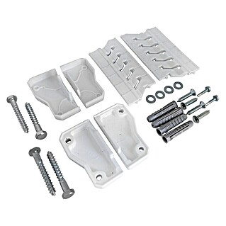 Dioco Smartwall Kit de accesorios para poste de pared (Blanco, Específico para: Postes de pared Smartwall)