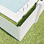 Dioco Smartwall Poste de pared para valla (2 ud., Altura: 100 cm, Específico para: Fijar en muros o paredes, Blanco) | BAUHAUS