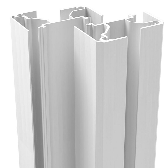 Dioco Smartwall Poste de pared para valla (2 ud., Altura: 100 cm, Específico para: Fijar en muros o paredes, Blanco) | BAUHAUS