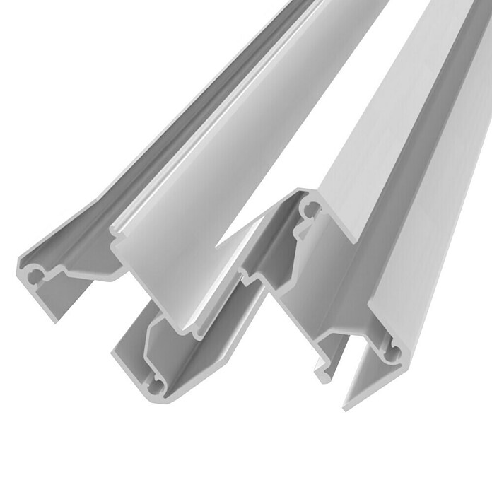 Dioco Smartwall Poste de pared para valla (2 ud., Altura: 100 cm, Específico para: Fijar en muros o paredes, Blanco) | BAUHAUS