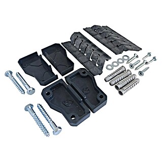 Dioco Smartwall Kit de accesorios para poste de pared (Antracita, Específico para: Postes de pared Smartwall)