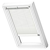 Velux Dachfensterplissee FSL CK04 1016KWL (Farbe: Weiß - 1016KWL, Farbe Schiene: Weiß, Solarbetrieben) | BAUHAUS