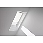 Velux Dachfensterrollo RSL SK08 1028K (Farbe: Weiß - 1028K, Farbe Schiene: Aluminium, Solarbetrieben) | BAUHAUS
