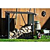 Dobar Kaminholzregal (163 x 83 x 154 cm, Metall, Metallic)
