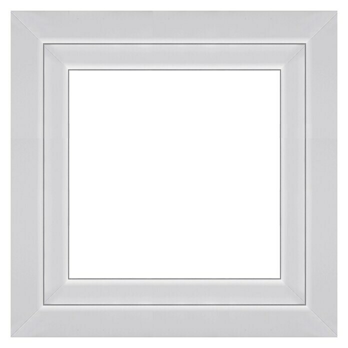 Solid Elements Kunststofffenster Q60 (B x H: 75 x 75 cm, DIN Anschlag: Rechts, Weiß)