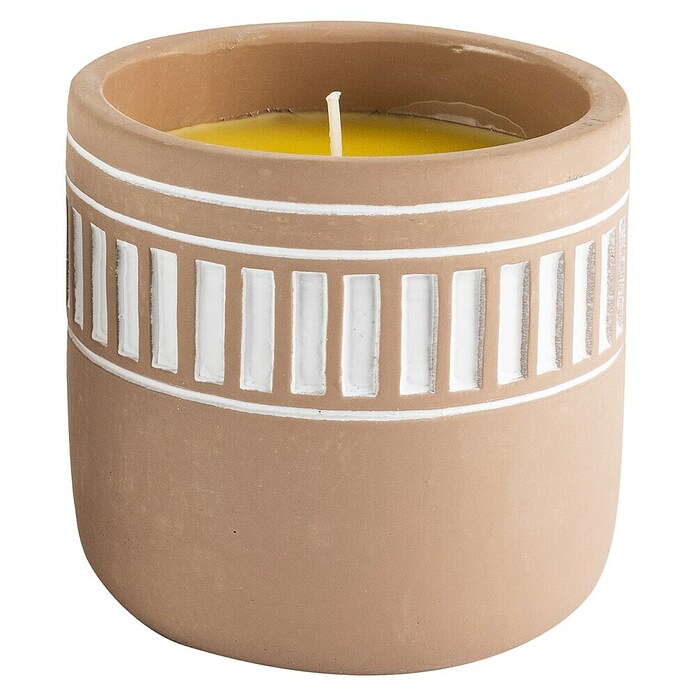 Citronella-Kerze (1 Stk., Ø x H: 10 x 10 cm, Beige-weiß) | BAUHAUS