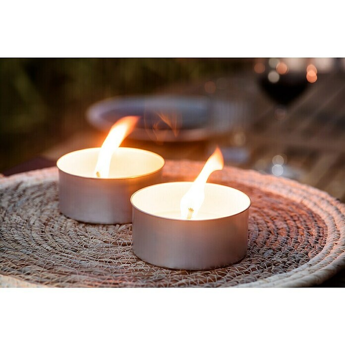 Citronella-Kerze (2 Stk., Ø x H: 10 x 4 cm, Silber) | BAUHAUS