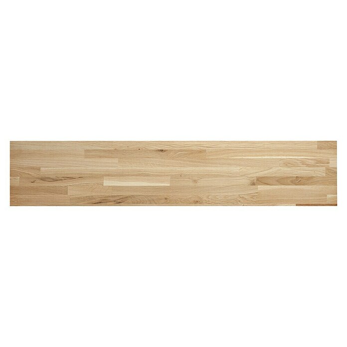 Exclusivholz Leimholzplatte Eiche slim (Eiche, Qualitätsstufe Leimholzplatte: B/C, 1 200 x 200 x 12,5 mm) | BAUHAUS