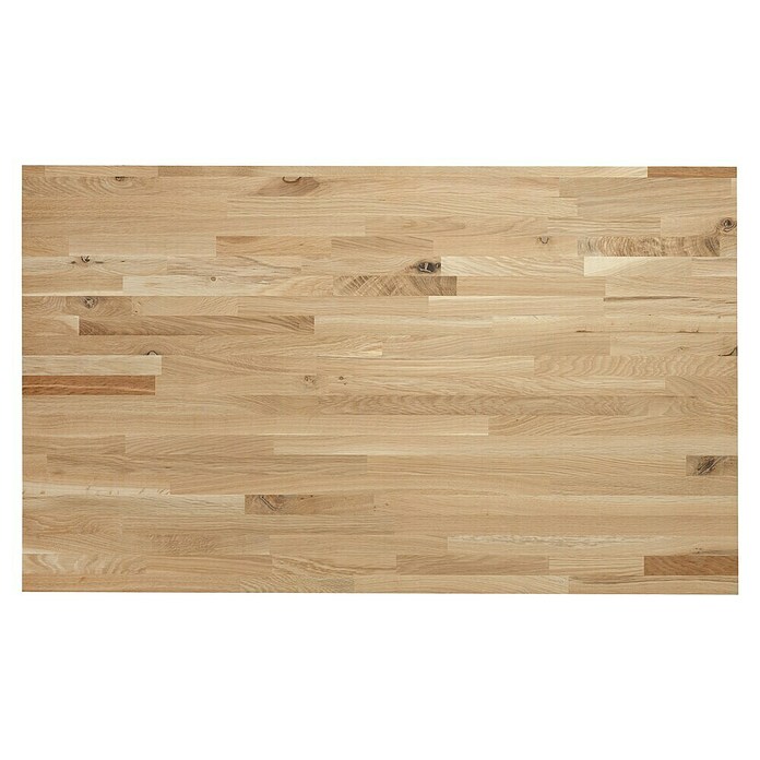 Exclusivholz Leimholzplatte Eiche slim (Eiche, Qualitätsstufe Leimholzplatte: B/C, 1 200 x 600 x 12,5 mm) | BAUHAUS