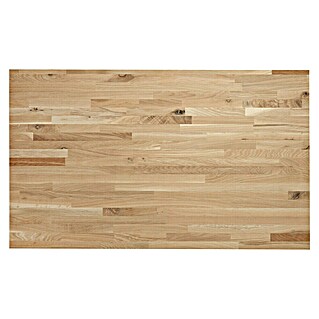 Exclusivholz Leimholzplatte Eiche slim (Eiche, Qualitätsstufe Leimholzplatte: B/C, 1 200 x 600 x 12,5 mm)
