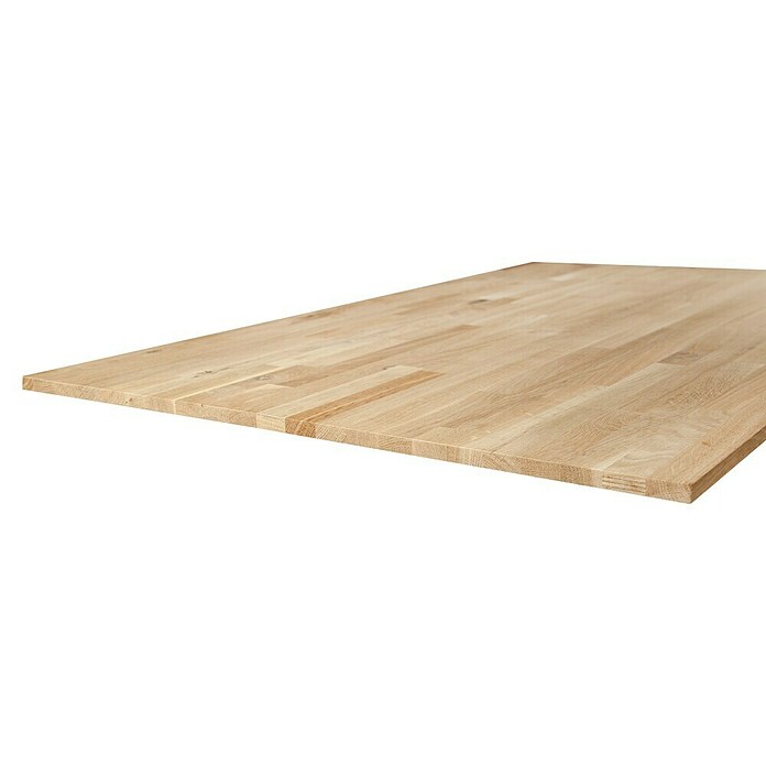 Exclusivholz Leimholzplatte Eiche slim (Eiche, Qualitätsstufe Leimholzplatte: B/C, 1 200 x 600 x 12,5 mm) | BAUHAUS