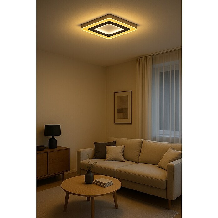 Panaled Katto Plafón LED (50 W, Blanco, Blanco cálido) | BAUHAUS
