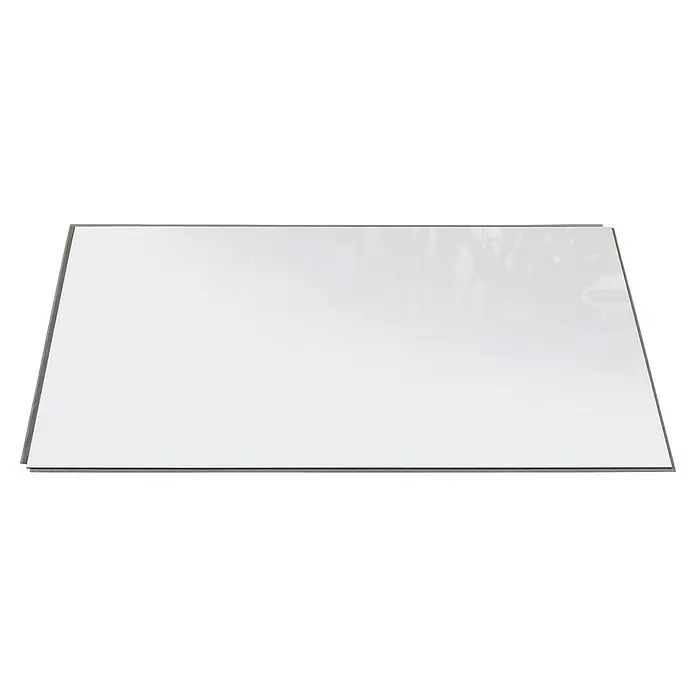 Inspiro Revestimiento de pared de PVC Snow Gloss - 75 x 45 cm, Blanco Snow - Una gran superficie de pizarra blanca brillante y en blanco con un marco delgado. Ideal para lluvia de ideas, presentaciones y uso en oficinas, escuelas o en casa.
