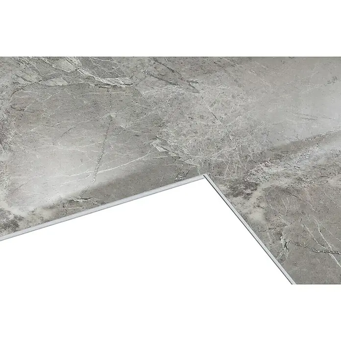 Inspiro Revestimiento de pared de PVC Mirage Gloss - 75 x 45 cm, Gris - Baldosa de mármol gris con un diseño elegante. Ideal para interiores elegantes y superficies duraderas con una veta única.