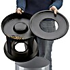 Hailo Profiline Ascher-Papierkorb SafePlus (45 l, Ø x H: 33 x 92 cm, Silber)