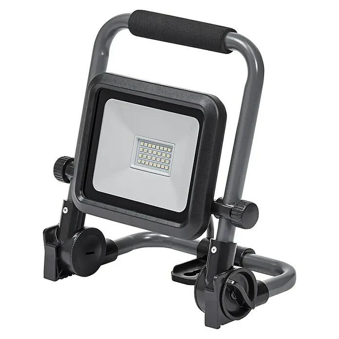 Osram LED-Baustrahler Worklight Value R-Stand - 20 W, 2.000 lm, 6.500 K, 238 x 148,6 x 254 mm, IP54 - Robuster LED-Arbeitsstrahler mit Tragegriff und verstellbarem Standfuß für flexible Ausleuchtung. Ideal für Baustellen und Werkstätten.