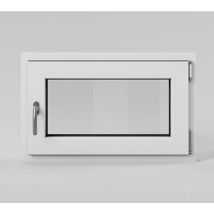 Solid Elements Kellerfenster (B x H: 80 x 50 cm, DIN Anschlag: Rechts, Weiß) | BAUHAUS