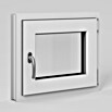 Solid Elements Ventana para sótano (An x Al: 60 x 50 cm, Apertura según normativa: Derecha, Blanco) | BAUHAUS