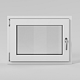 Solid Elements Kellerfenster (B x H: 80 x 60 cm, DIN Anschlag: Links, Weiß)