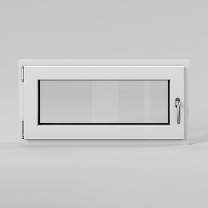 Solid Elements Kellerfenster (B x H: 100 x 50 cm, DIN Anschlag: Links, Weiß) | BAUHAUS