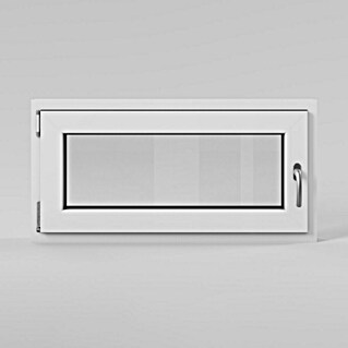 Solid Elements Kellerfenster (B x H: 100 x 50 cm, DIN Anschlag: Links, Weiß)