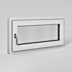 Solid Elements Ventana para sótano (An x Al: 100 x 50 cm, Apertura según normativa: Derecha, Blanco) | BAUHAUS