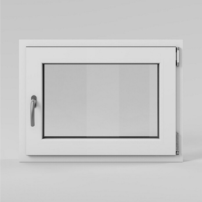Solid Elements Kellerfenster (B x H: 80 x 60 cm, DIN Anschlag: Rechts, Weiß) | BAUHAUS