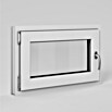 Solid Elements Ventana para sótano (An x Al: 80 x 50 cm, Apertura según normativa: Izquierda, Blanco) | BAUHAUS