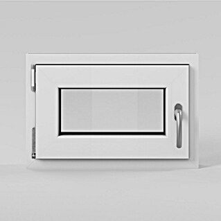 Solid Elements Kellerfenster (B x H: 60 x 40 cm, DIN Anschlag: Links, Weiß)
