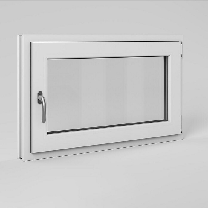 Solid Elements Kellerfenster (B x H: 100 x 60 cm, DIN Anschlag: Rechts, Weiß) | BAUHAUS