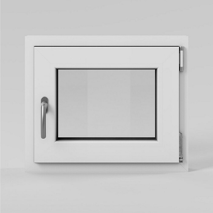 Solid Elements Kellerfenster (B x H: 60 x 50 cm, DIN Anschlag: Rechts, Weiß) | BAUHAUS