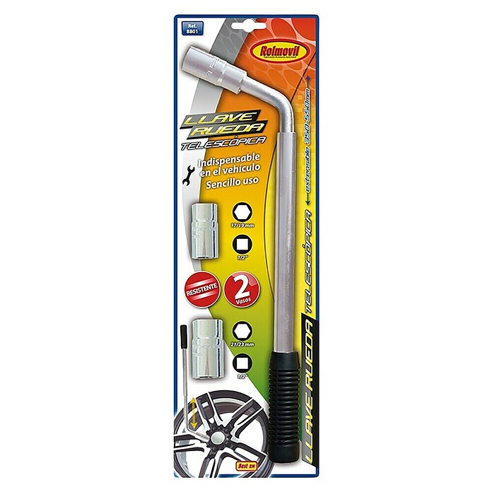 Rolmovil Llave de tubo de doble boca (Telescópico: 22 cm - 41 cm) | BAUHAUS