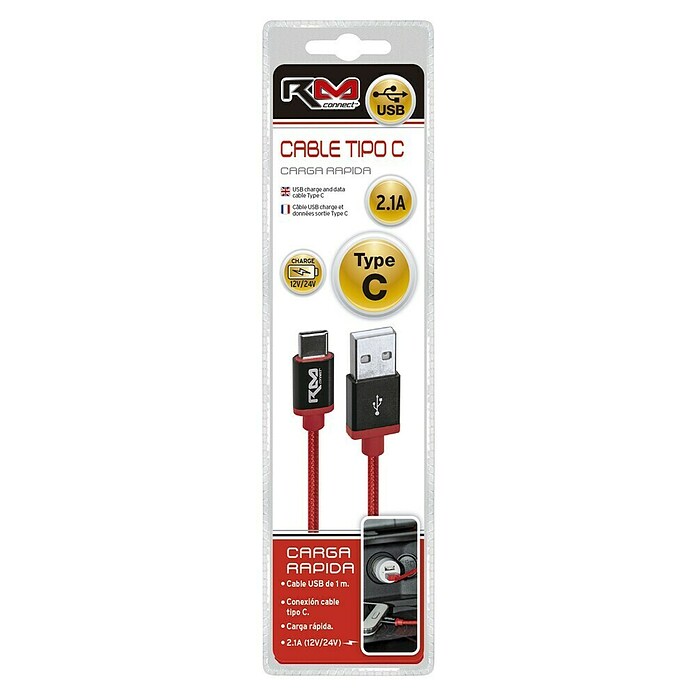 Rolmovil Cable USB (1 m, Conexión USB-C) | BAUHAUS