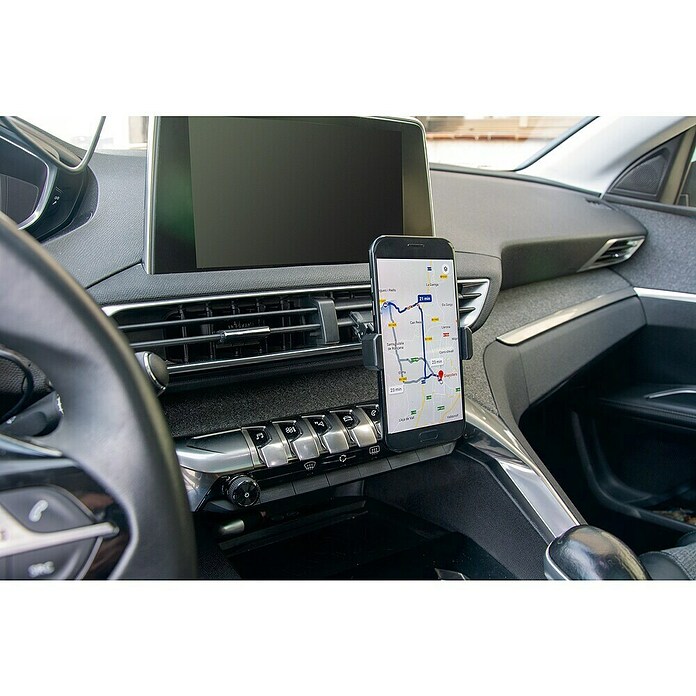 Rolmovil Soporte para teléfono móvil (Negro, Rectangular, Orientable 360°) | BAUHAUS