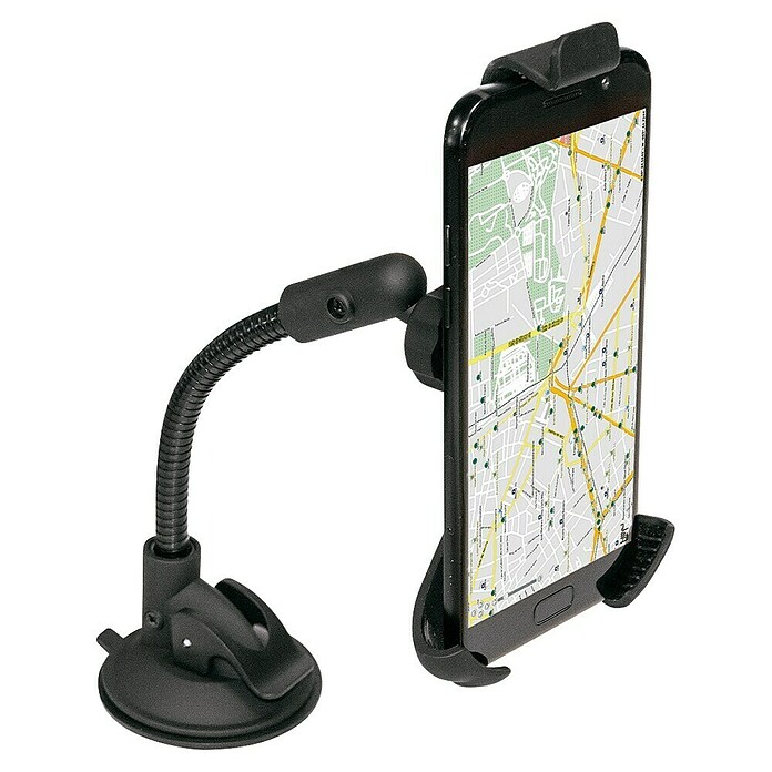 Rolmovil Soporte para teléfono móvil (Negro, Orientable 360°, Con articulación) | BAUHAUS