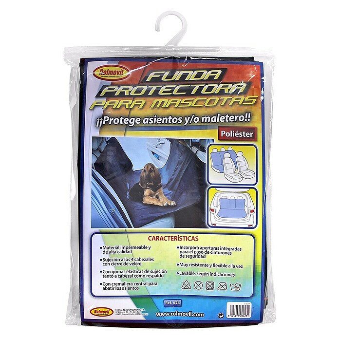 Rolmovil Funda para asientos de coche Pet Seat (Negro, Poliéster, Asientos traseros, Impermeable) | BAUHAUS