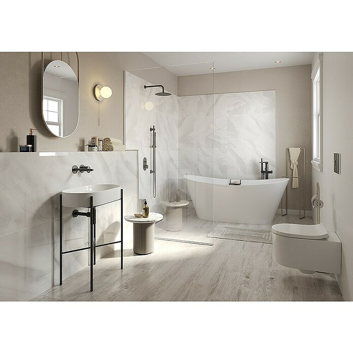 Cersanit Zidna pločica Onyks Silver Polished  (60 x 120 cm, Siva, Polirano) | BAUHAUS
