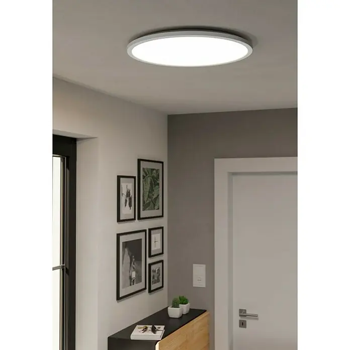 Eglo connect.z LED-Panel rund Rovito-Z - 16,8 W, Ø x H: 50 x 3,2 cm, Weiß, RGBW - Helle LED-Deckenleuchte in modernem Design. Die runde Lampe sorgt für angenehmes Licht im Raum und setzt einen stilvollen Akzent.