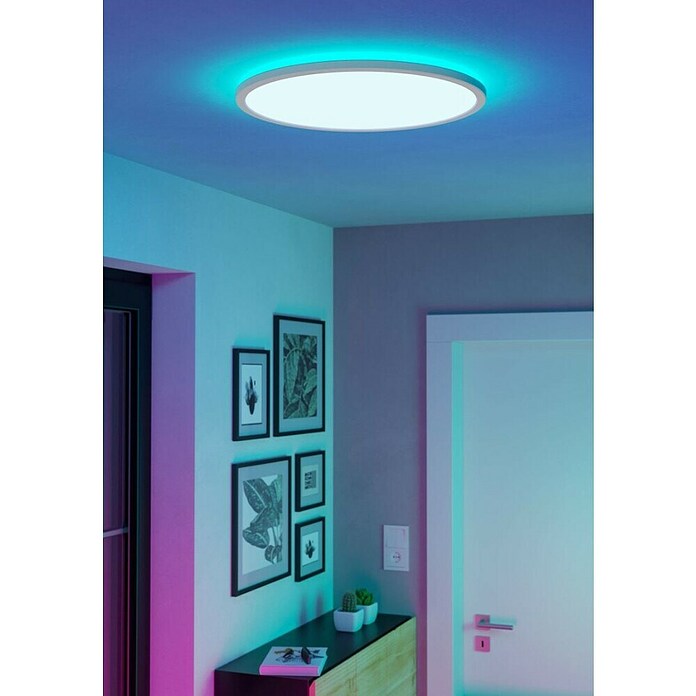 Eglo connect.z LED panel okrugli Rovito-Z  (16,8 W, Ø x V: 50 x 3,2 cm, Bijela, RGBW) | BAUHAUS