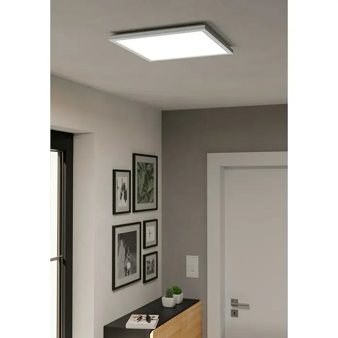Eglo connect.z LED-Panel Rovito-Z - 22 W, L x B x H: 39 x 39 x 3 cm, Weiß, RGB - Modernes Deckenpaneel mit schlichtem Design für eine helle und gleichmäßige Ausleuchtung. Ideal für Flure, Büros oder Wohnräume.