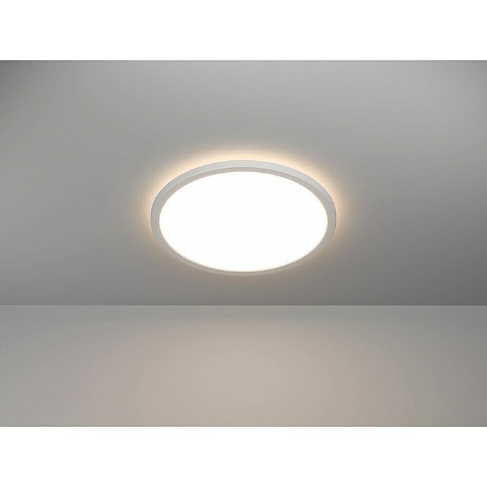 Eglo LED stropna svjetiljka Rovito  (18,9 W, Ø x V: 39 x 3 cm, Crna, Topla bijela) | BAUHAUS