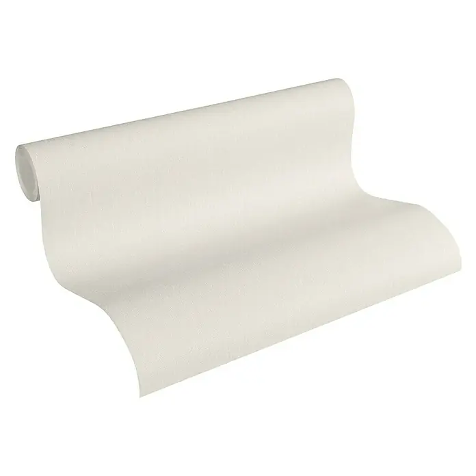 A.S. Création Hygge Vliestapete - Hellbeige, Uni, 10,05 x 0,53 m - Elegante Tapetenrolle in einem neutralen Farbton. Perfekt für die Gestaltung stilvoller Innenräume mit zeitloser Ästhetik und hochwertiger Textur.