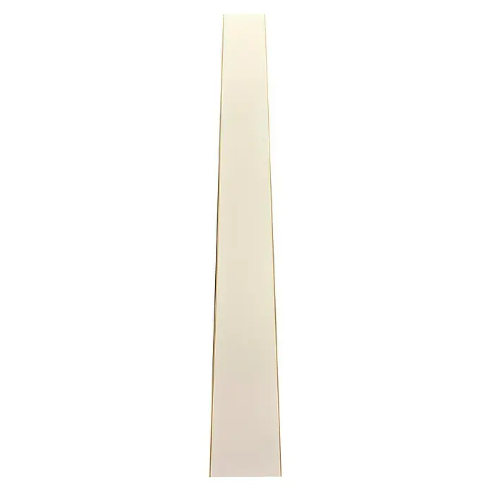 Bariperfil Panel de pared Blanco - 260 x 25 cm, Blanco - Armario delgado de color crema con borde dorado, que añade elegancia a cualquier dormitorio y ofrece un amplio espacio de almacenamiento.