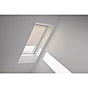 Velux Dachfensterrollo RSL SK06 4169KWL (Farbe: Helltaupe - 4169KWL, Farbe Schiene: Weiß, Solarbetrieben) | BAUHAUS